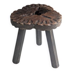 tabouret tripode brutaliste