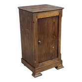 Chestnut bedside table from the early 20th century.