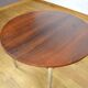 Table de repas en palissandre et chrome 1960