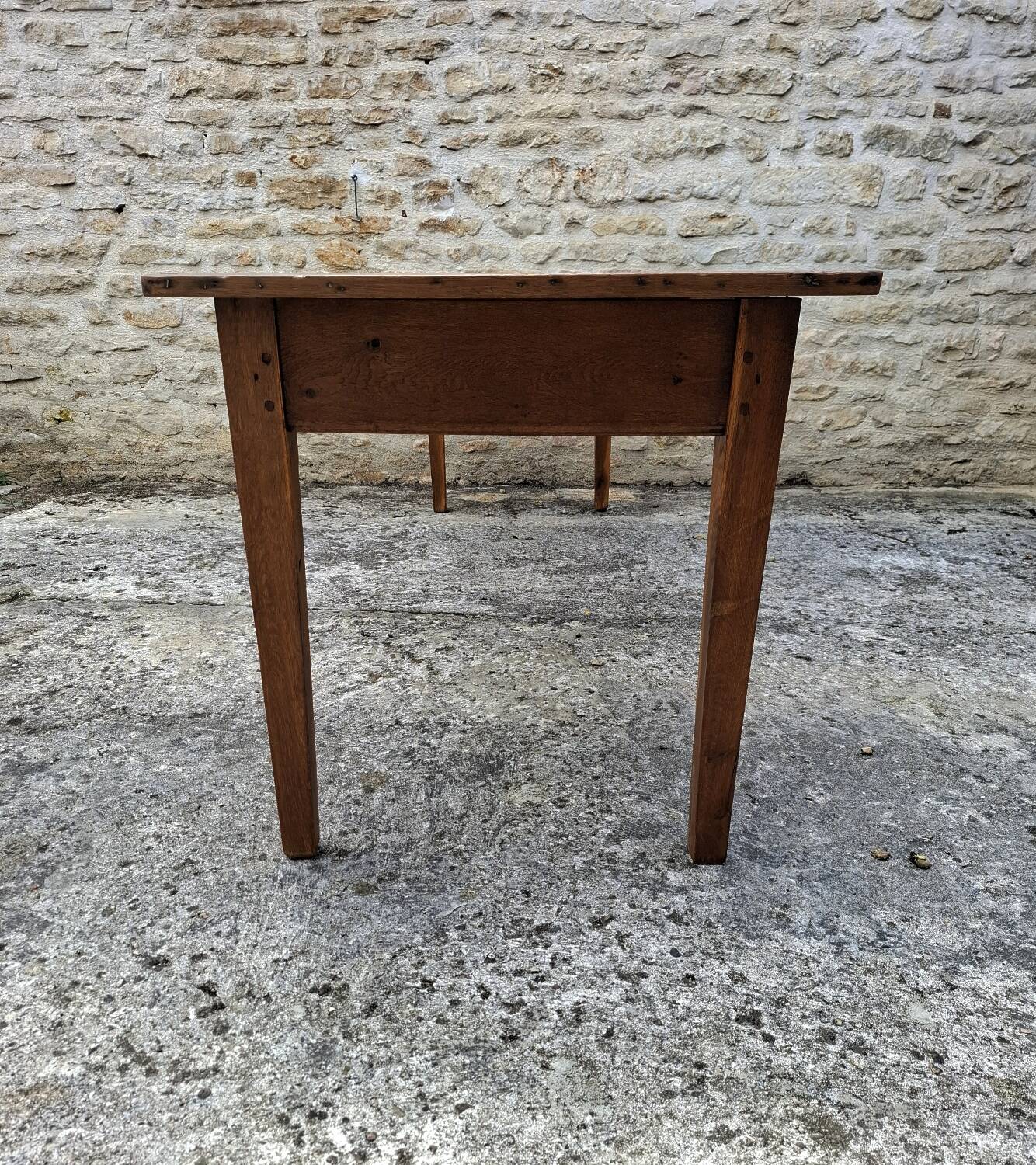 Table de ferme en chêne massif