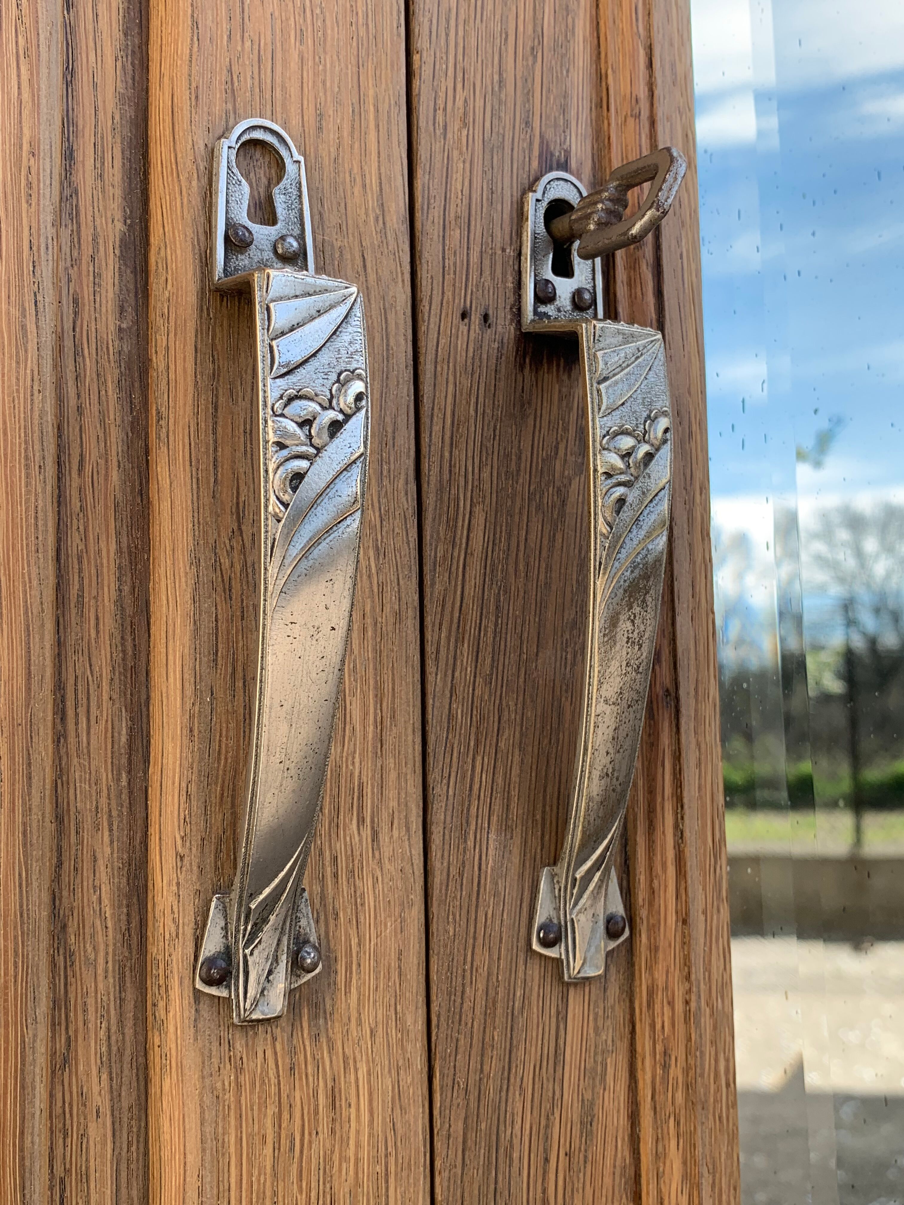 Parisian wardrobe raw wood 1920