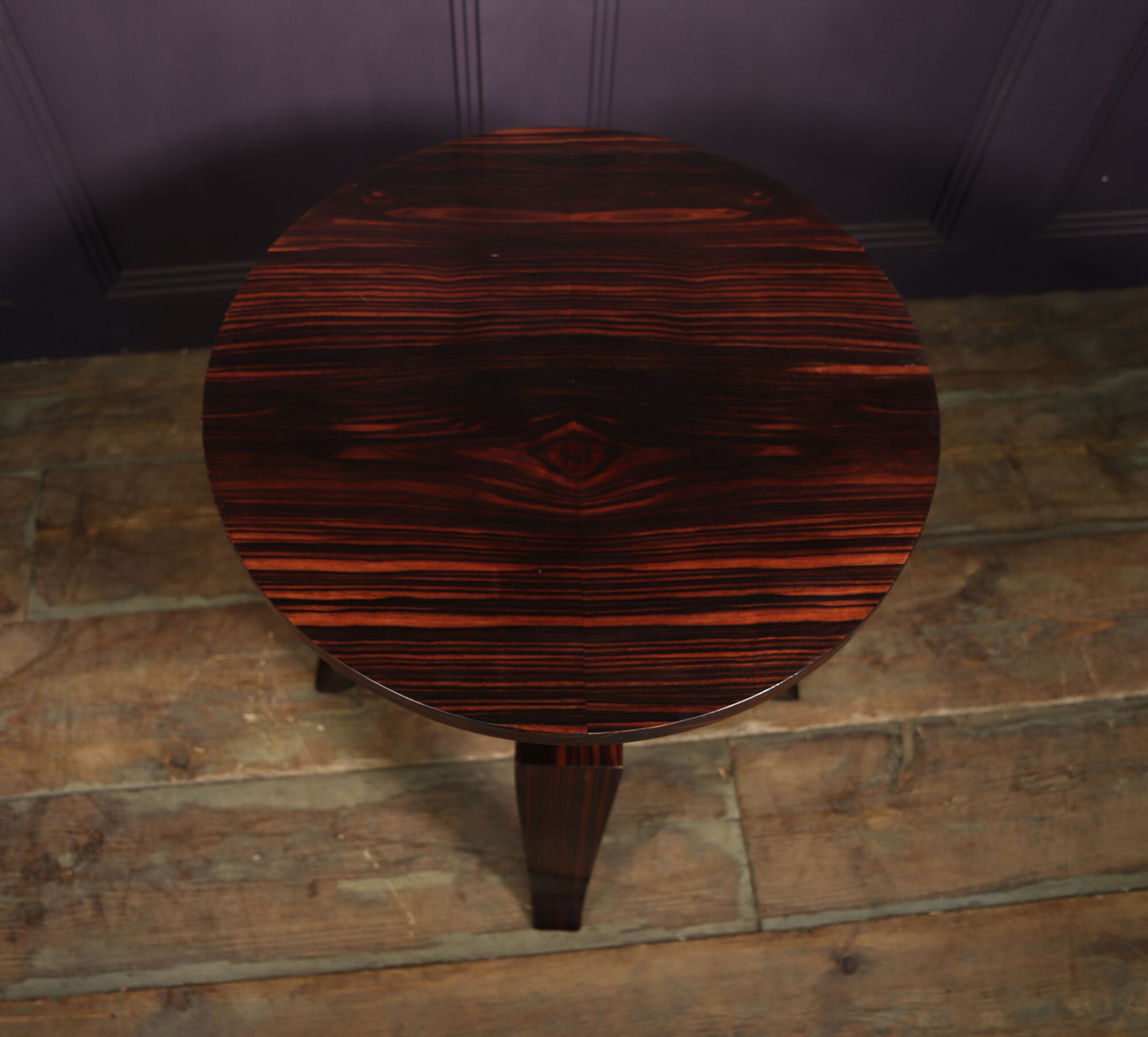 French art deco macassar ebony side table
