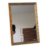 20th century wooden and gilded stucco mirror