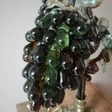 Art deco lamp, bunches of grapes in Murano glass, bronze base