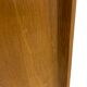 Vintage oak wall rack book shelf wood minimalist 80's design.