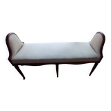 Mahogany bench from the end of the 19th century