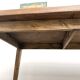 Beech farmhouse table, tapered legs, France, 1970s