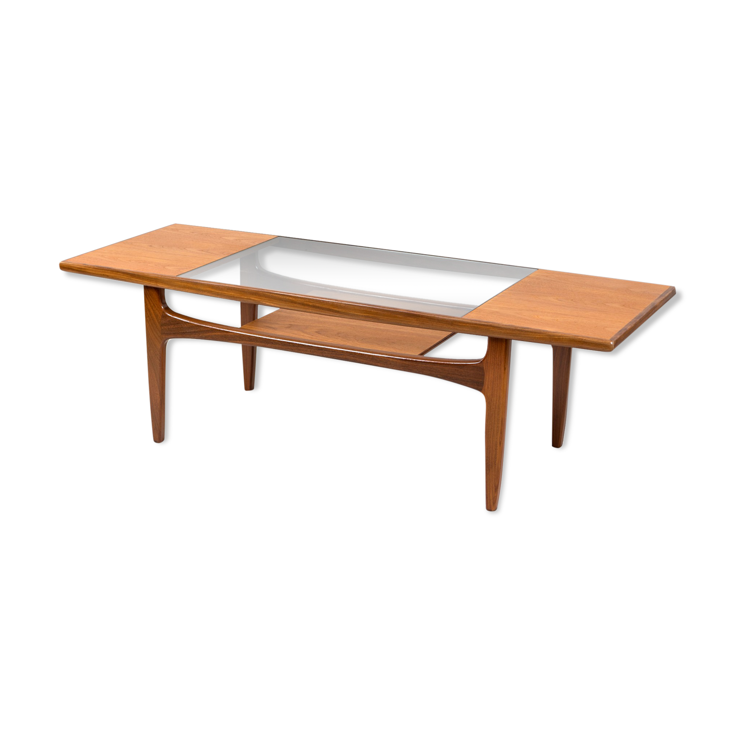 Table basse en teck et verre Fresco de G Plan, 1967