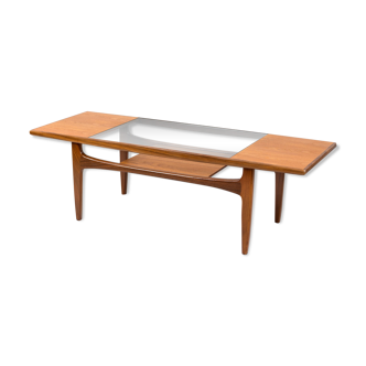 Teak and glass Fresco coffee table from G Plan, 1967