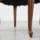 Louis XV Style Walnut Stool with Cabriole Legs and Velvet Seat, France, 20t
