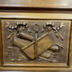 Renaissance library in solid walnut around 1850