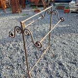 Wrought iron towel rack