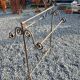 Wrought iron towel rack