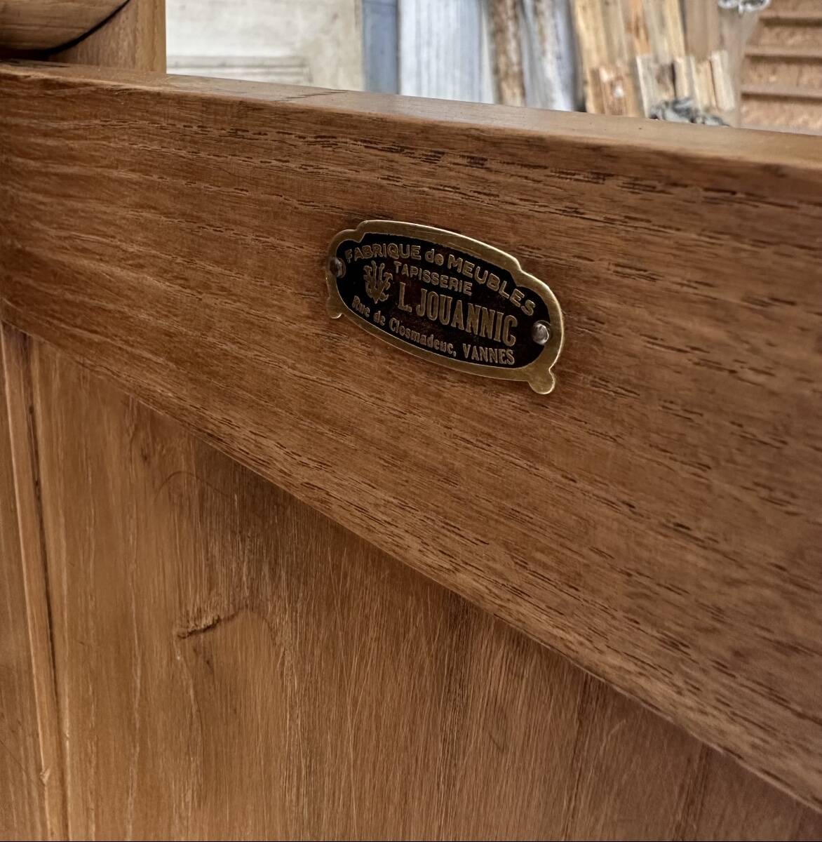Pair of Art Deco bedside tables in oak