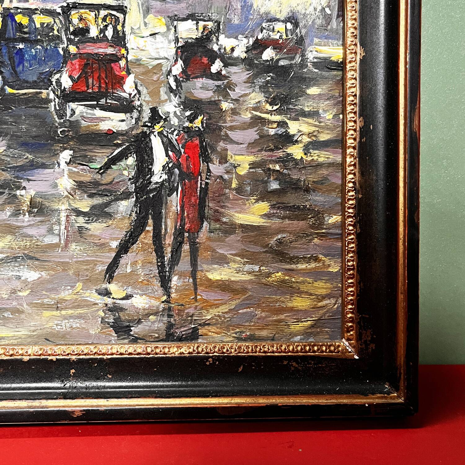 1950s painting "Paris at Night"