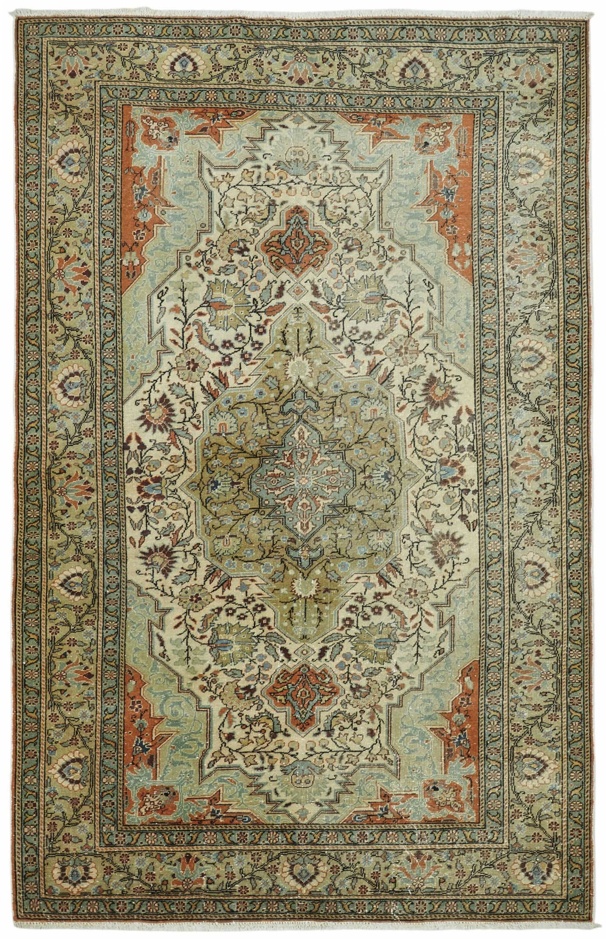Tapis vintage en laine turque Kayseri 145 cm x 234 cm