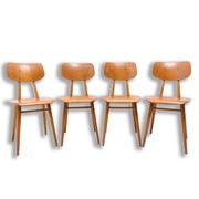 Mid century dining chairs Ton, set of four, 1960