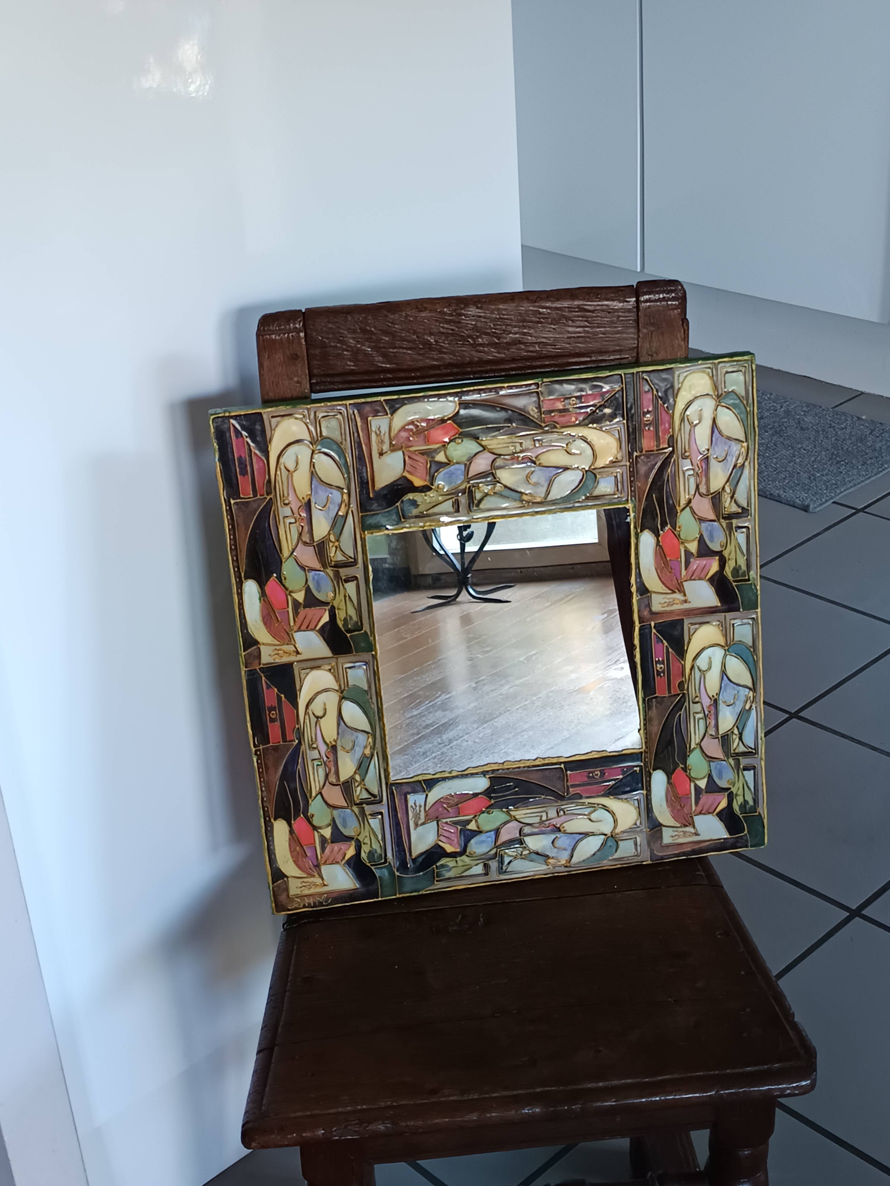 Mirror model François Lembo edition Bernard H Martin BHM Vallauris