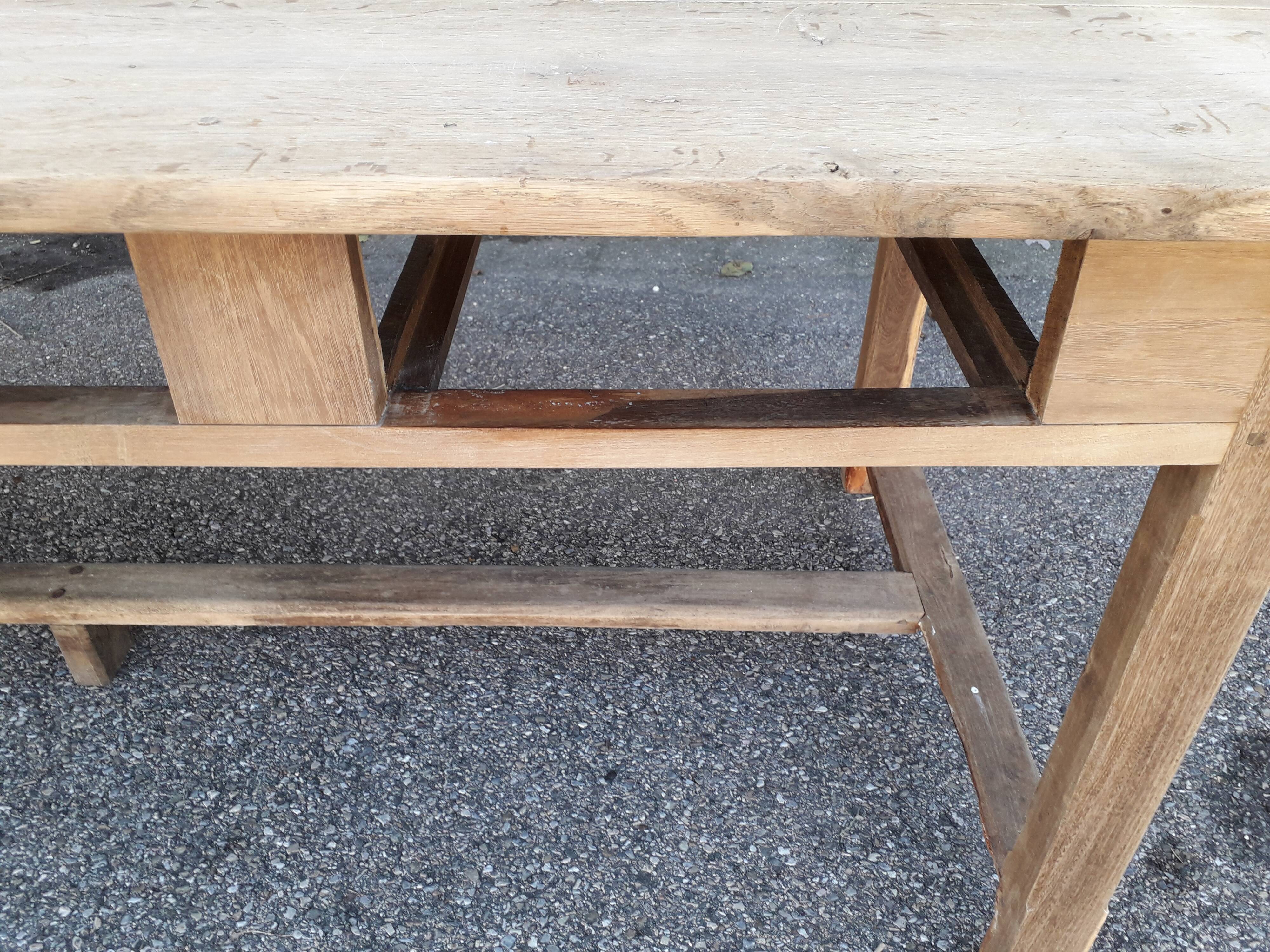 214 cm drawer farm table