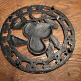 Dessous de plat rond ancien métal Fruits Orange dp1021F58