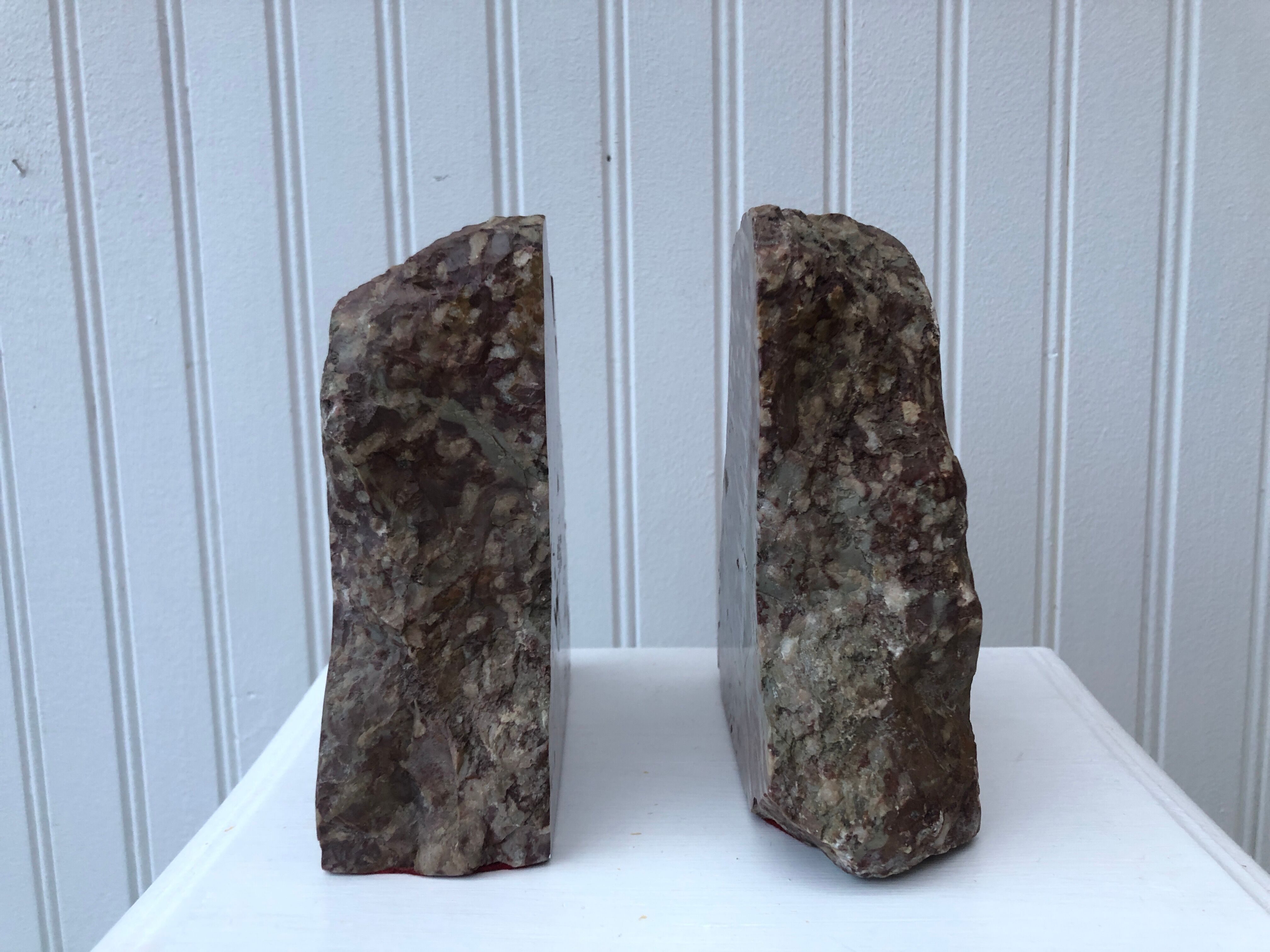 Pair of marble bookends