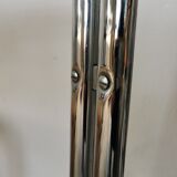 Table in metal chrome and glass 1970