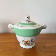 Covered pot, Limoges porcelain sugar bowl