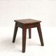 Low pine workshop stool, 1950
