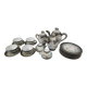 Tea set, 19 pieces, Kutani Dragonware porcelain, signed with an Eagle