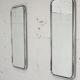 Pair of 70s tubular mirrors, chrome steel