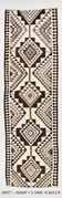 3x11 Dark Brown Vintage Kilim Runner Rug, Rugs For Bohemian Hallway, 97x324