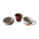 Ceramic bowl, cup and sugar bowl