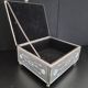 Vintage jewelry box 1950 50' 1960 60' beveled mirror rose pattern