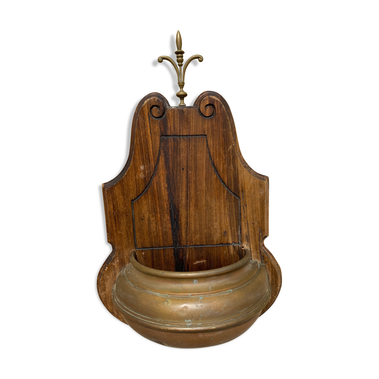Cache pot copper fleur de lys