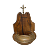 Cache pot copper fleur de lys