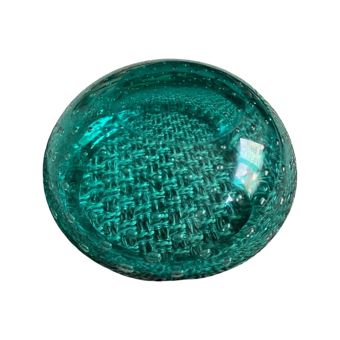 Purple and blue Murano glass ashtray