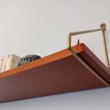 Scandinavian teak shelf from the 1960s