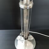 Steel art deco lamp foot - Plexiglas