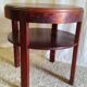 Art Deco side table in solid wood - 1940s/50s