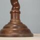 Column, ancient walnut pedestal, Italy, late 19th century