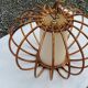 70s rattan pendant light