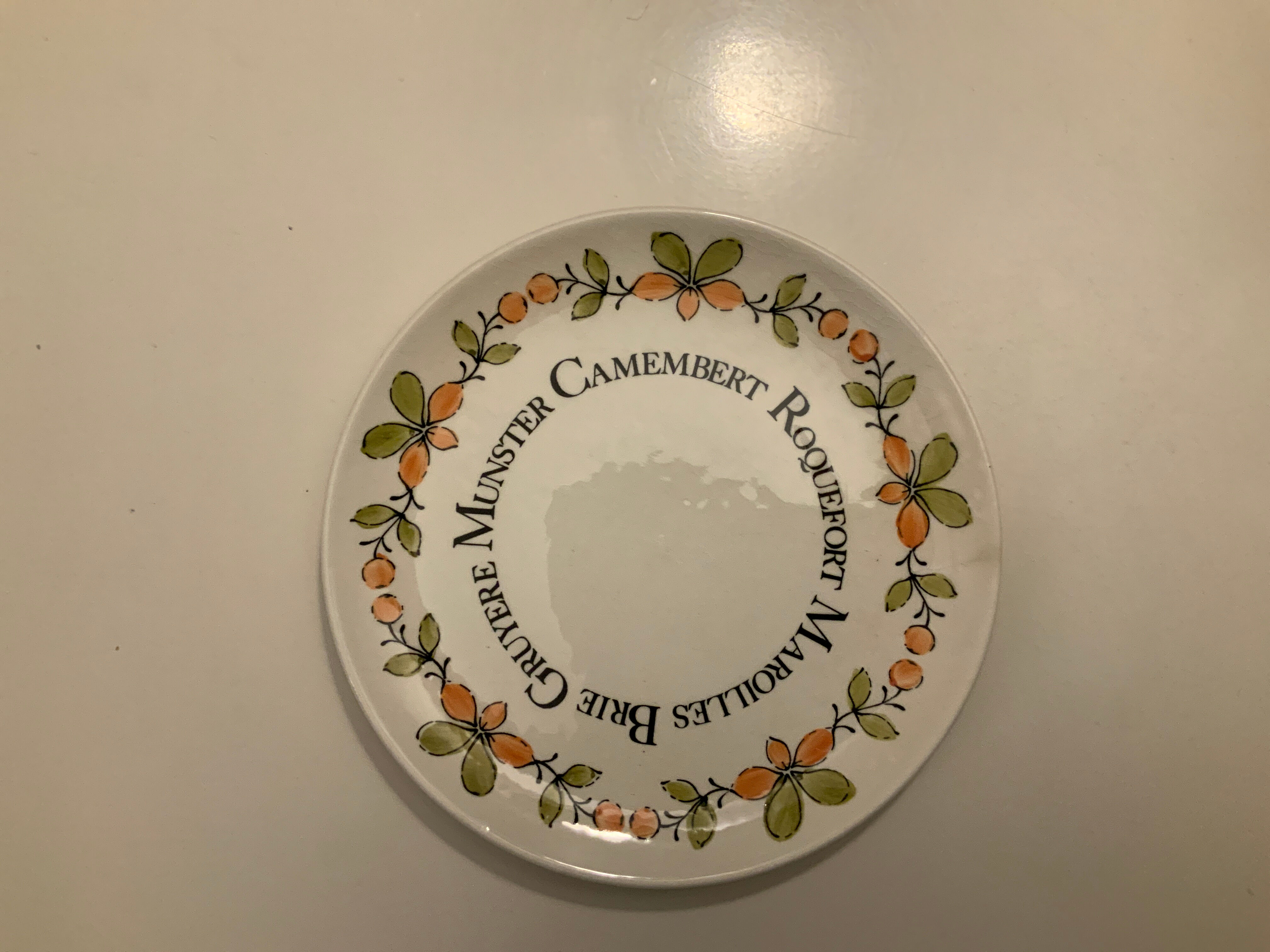 6 Gien cheese plates