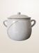 Speckled glazed stoneware soup pot, Stoneware from the Marais.