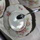 6 plates porcelain dessert J.B.T-Cie Limoges edged gold