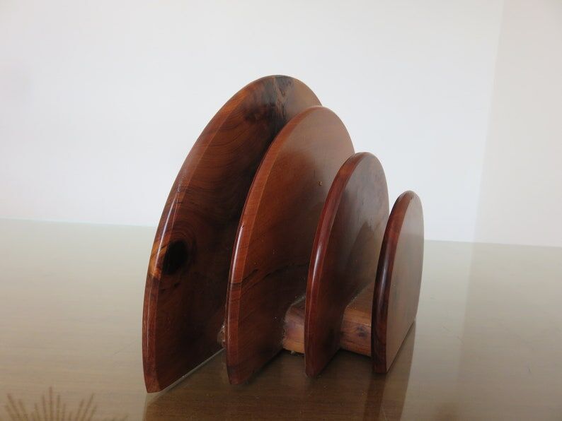 Elm magnifying glass letter holder Art Deco 30s 40s