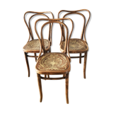 3 bistro chairs J&J Kohn, 1900