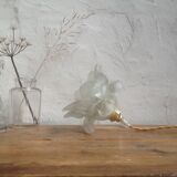 Lampe baladeuse rose en verre