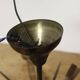 Sputnik chandelier 8 lights copper, teak & brass, Italy 1960s