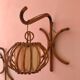 Vintage rattan wall lamps 60s, sold by 2