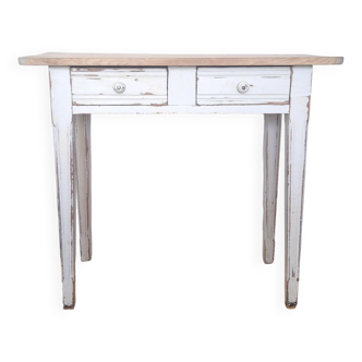 Dressing table or console or patinated desk
